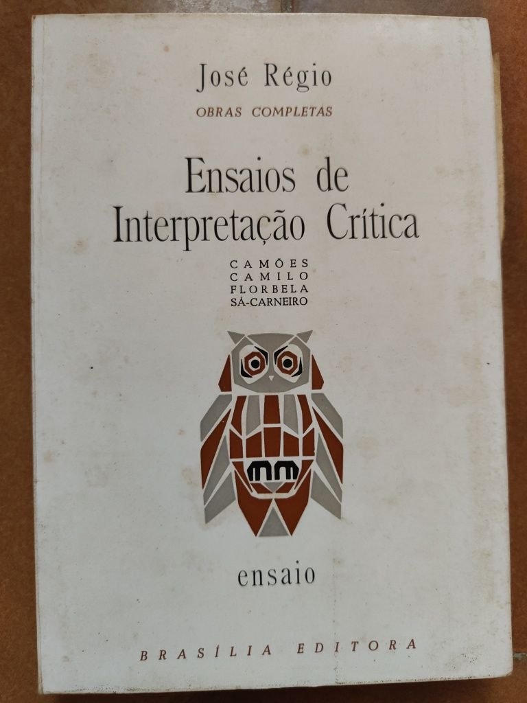 José Régio Ensaios  Interpretação Crítica Camões Camilo Florbela Sá-Ca