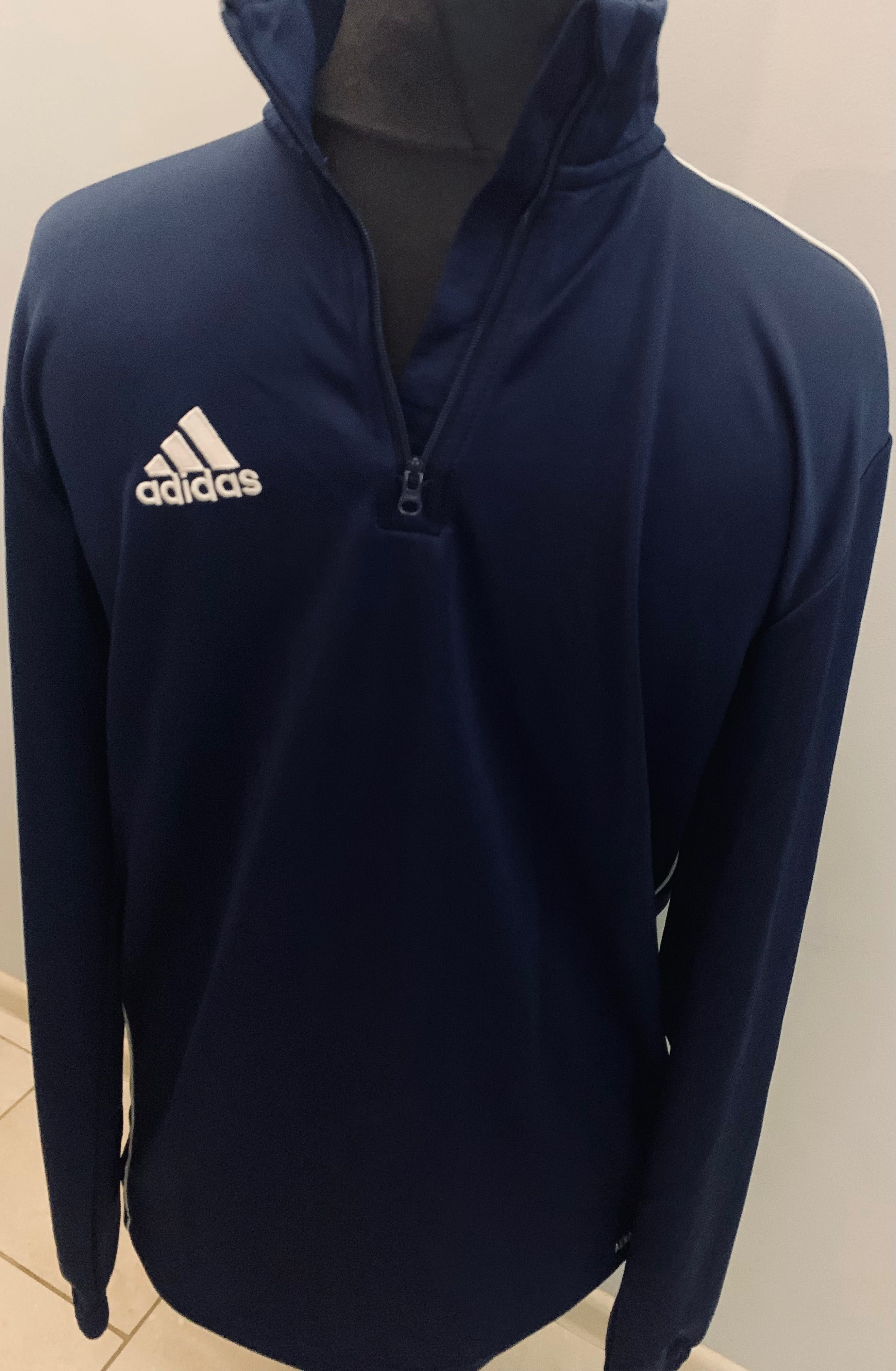 Adidas AeroReady sportowa granatowa bluza męska stójka r. M , jak nowa