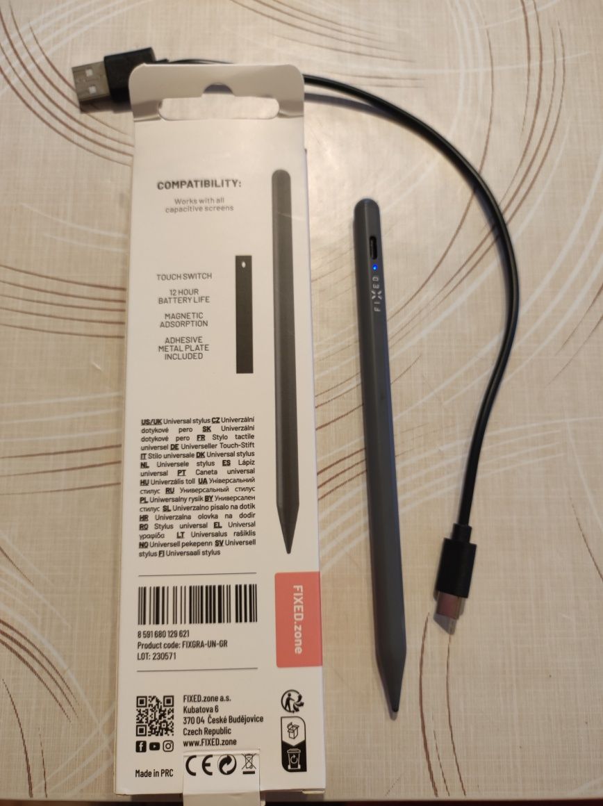 Rysik Fixed Graphite Uni Stylus szary używany do tableta