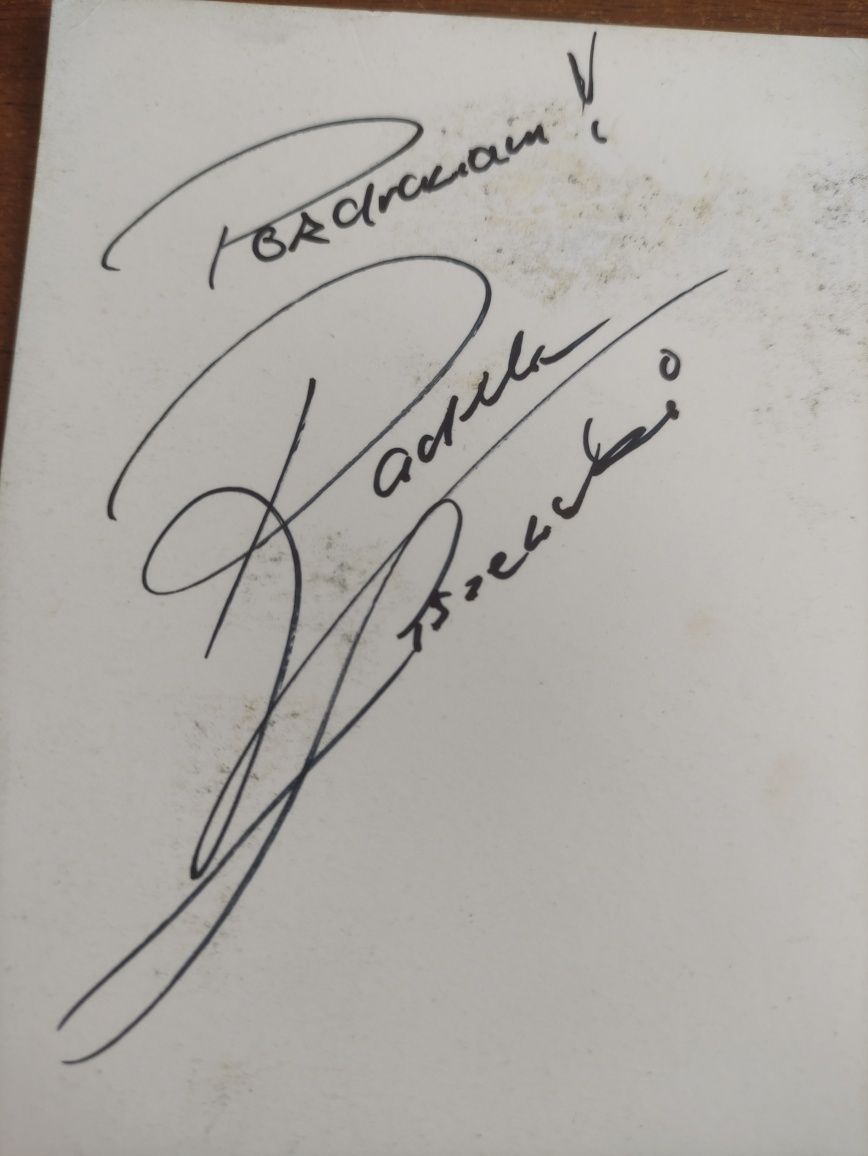 Autograf, podpis Radosław Radek Liszewski Weekend Muzyka Kolekcja PL