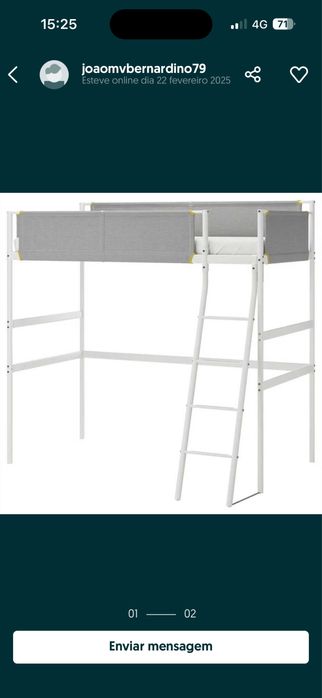 Cama Alta Vitval IKEA  + Secretaria