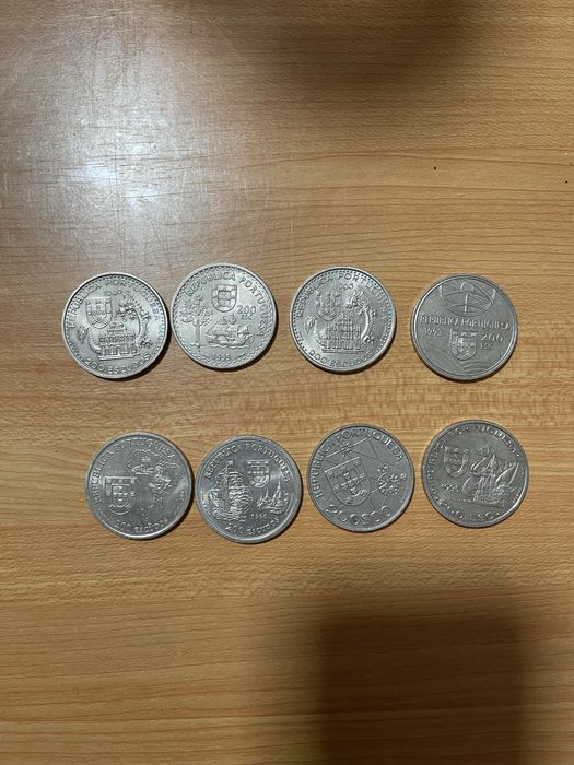 Moedas Comemorativas 200 Escudos – República Portuguesa (anos 80/90)