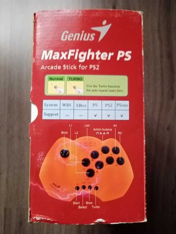 Genius MaxFighter PS Arcade joystick / Playstation ps2 ps1