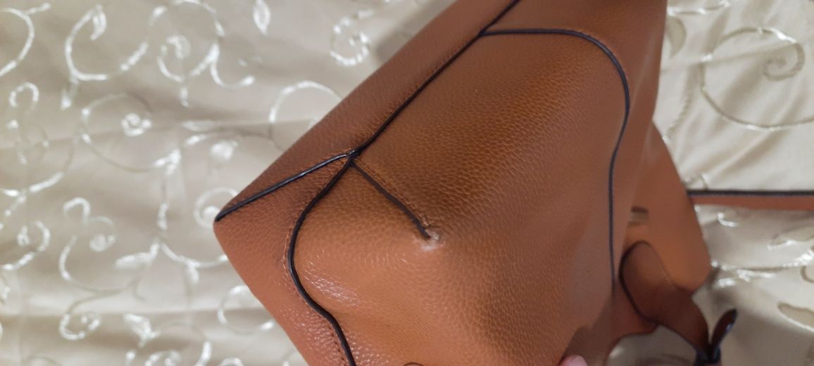 Torebka wittchen shopper shopperka camel  brąz