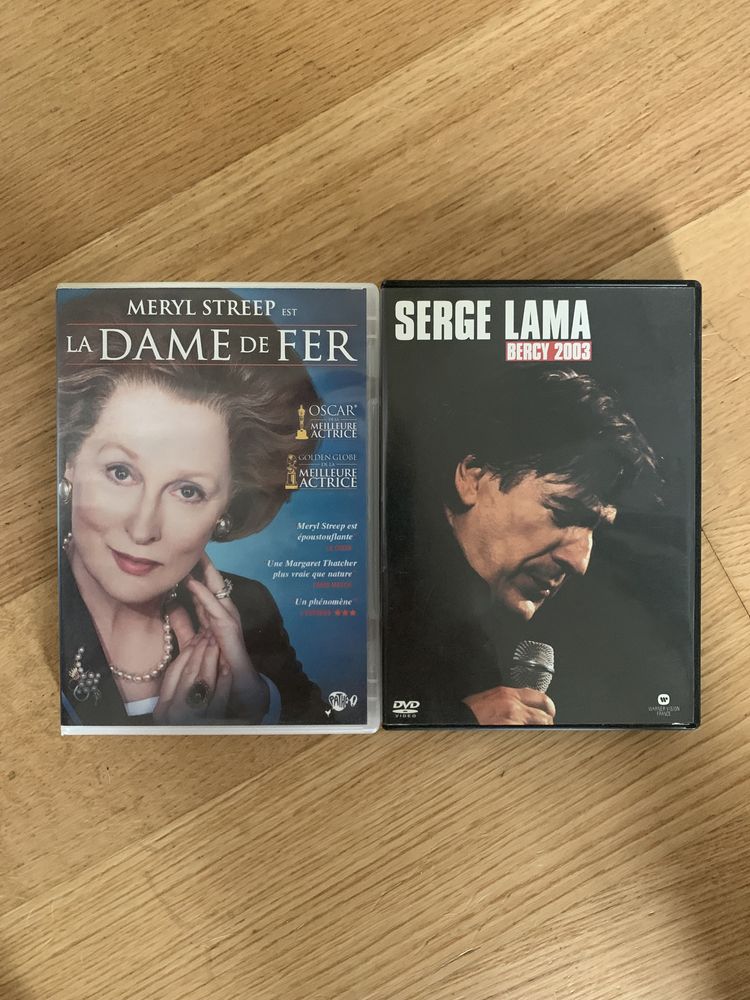 DVDs de filmes e concertos ao vivo