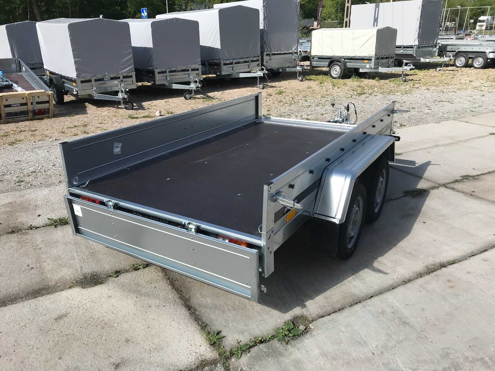 Szeroka dwuosiowa przyczepka samochodowa MARTZ PREMIUM 265/2 DMC 750KG