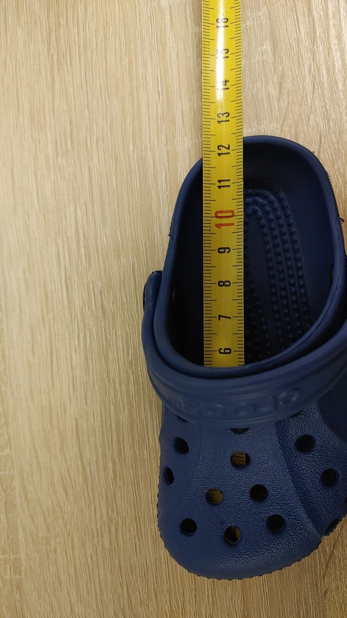 Nowe Crocsy granatowe rozmiar 19 C4-5 wkładka 12cm kapcie buty