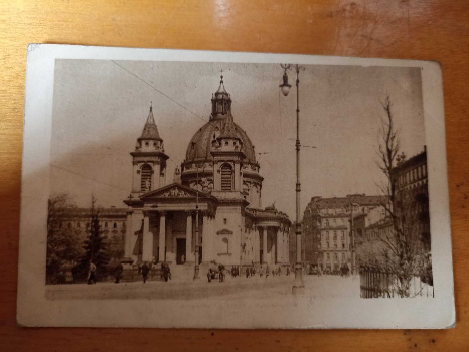 Oryginalna przedwojenna pocztówka z Warszawy - Kościół Św. Aleksandra