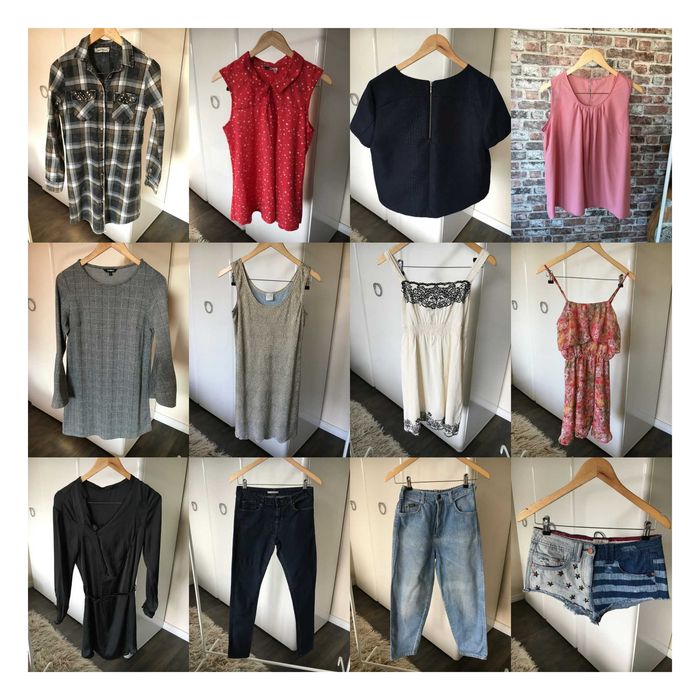 Paka paczka ubrań 35 sztuk MIX od XXS-XL