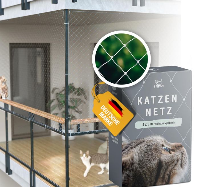 siatka dla kotów samtpfote  na balkony i okna - 6 x 3 m