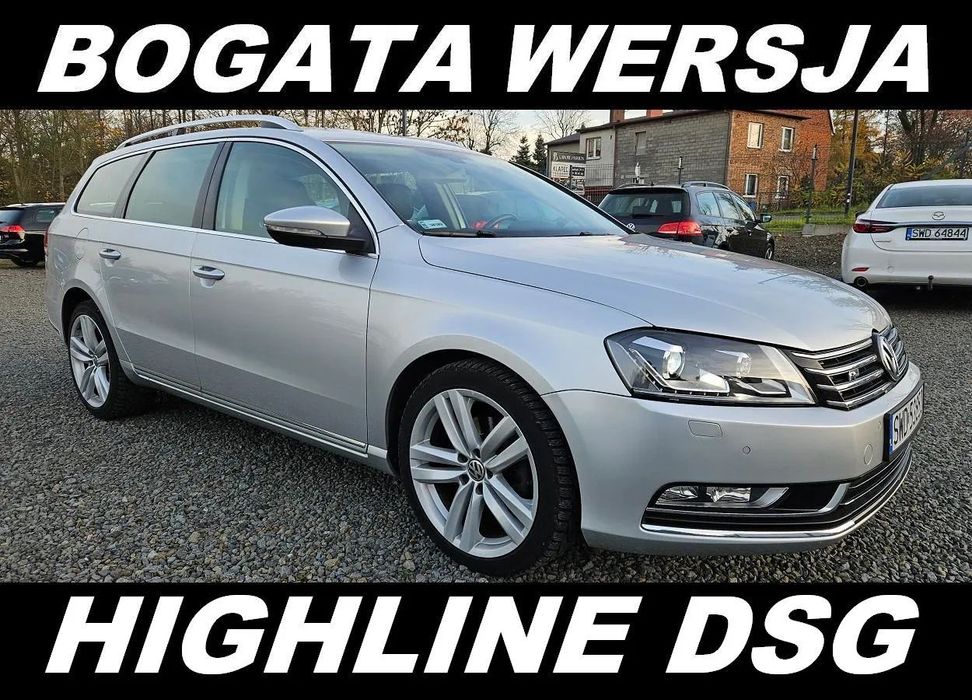 Volkswagen Passat 170KM DSG HIGHLINE Xenon WEBASTO El.Fotele SKÓRA Hak NAVI AndroidAuto