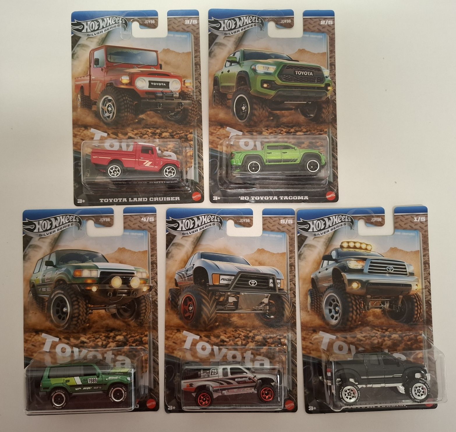 Hot Wheels - Pack 5 - Toyota Jeeps