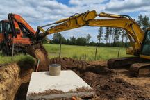 SZAMBO 10m3 zbiornik betonowy z WYKOPEM 8m3 szybkozłączka Piwnica