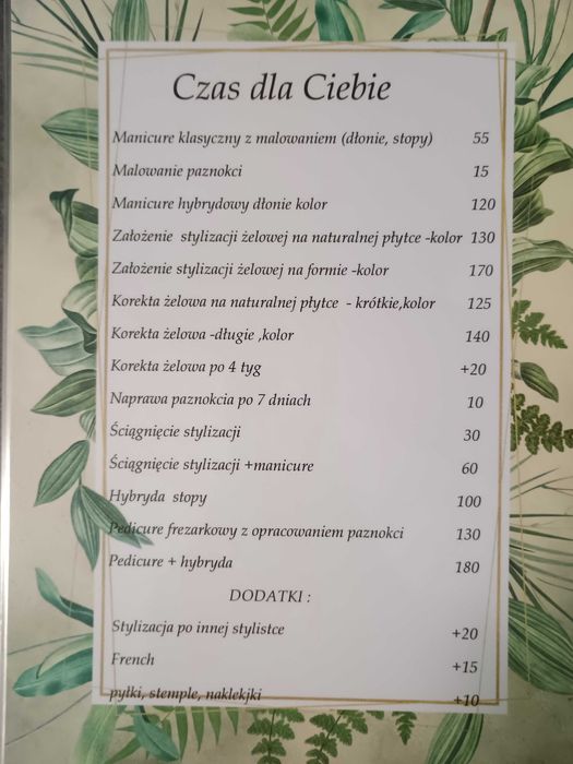 Paznokcie, manicure, hybryda, żel 125-140zł