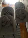 Conjunto 4 cadeiroes sala jantar c/ almofada