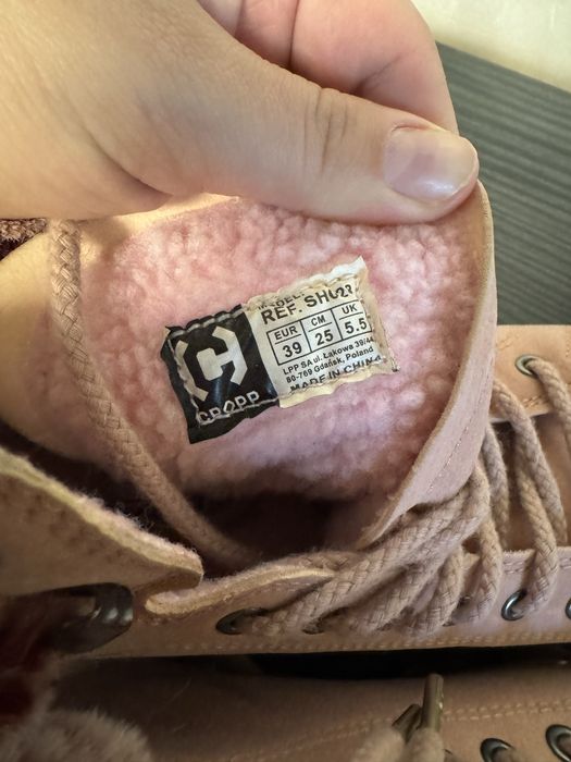 Черевички Cropp зимові рожевого кольору