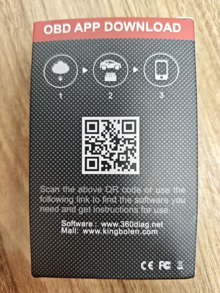 Автосканер ELM327 OBD-2 Bluetooth марки KINGBOLEN