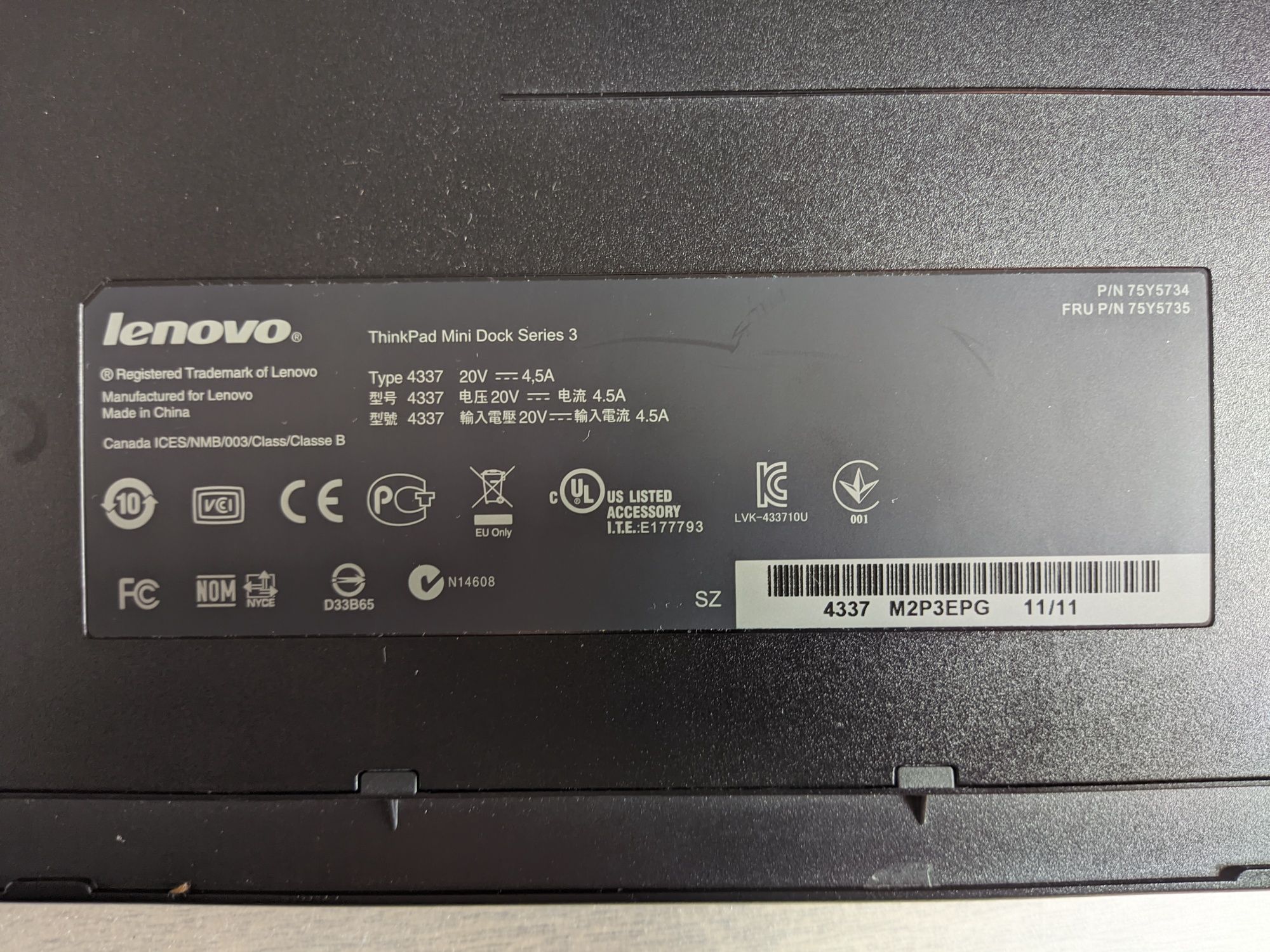 Stacja dokująca ThinkPad Mini Dock Series 3