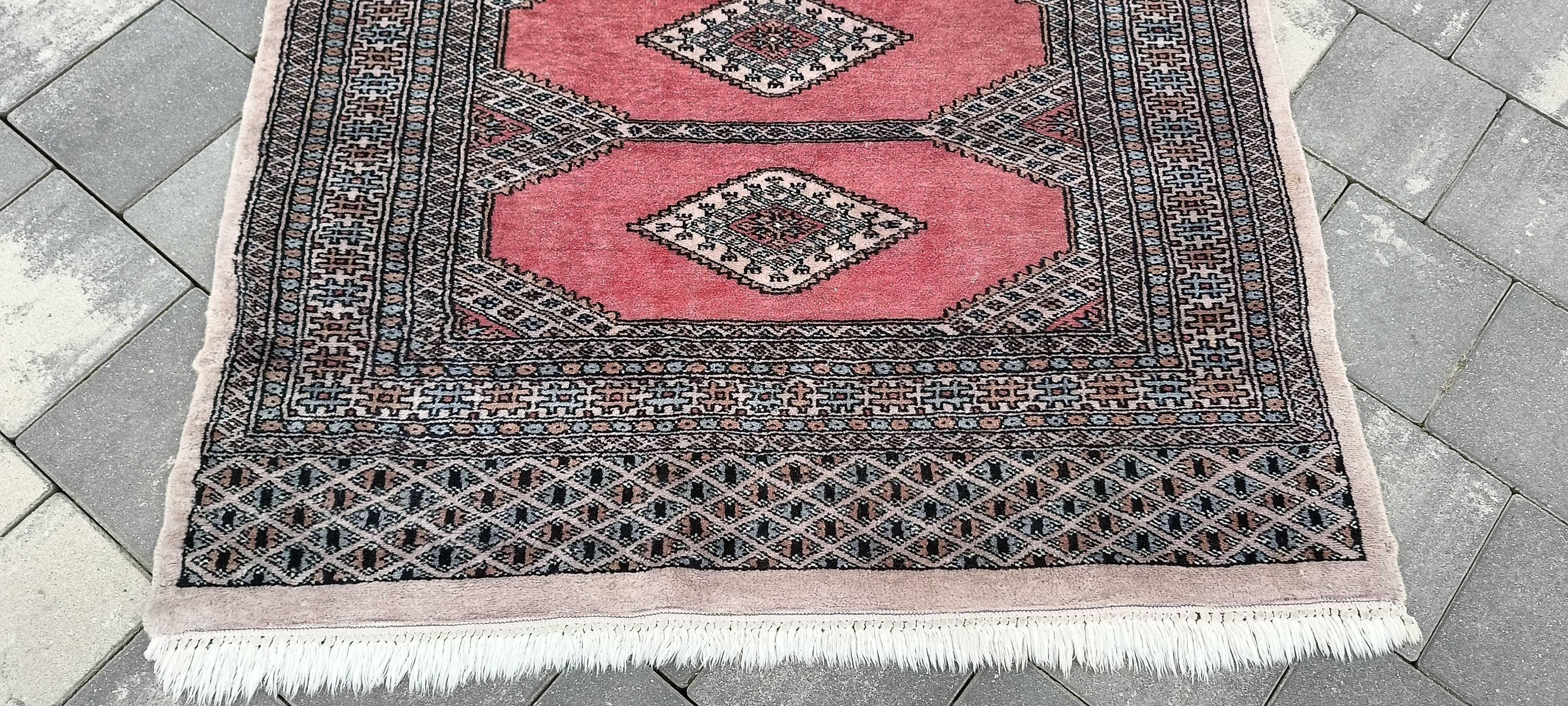 Buchara dywan wełniany tkany ręcznie 167 x 95 cm wełna perski