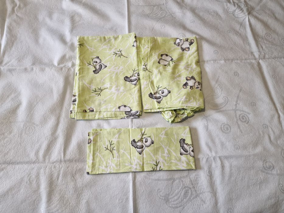Conjunto de lençóis para cama de bebé