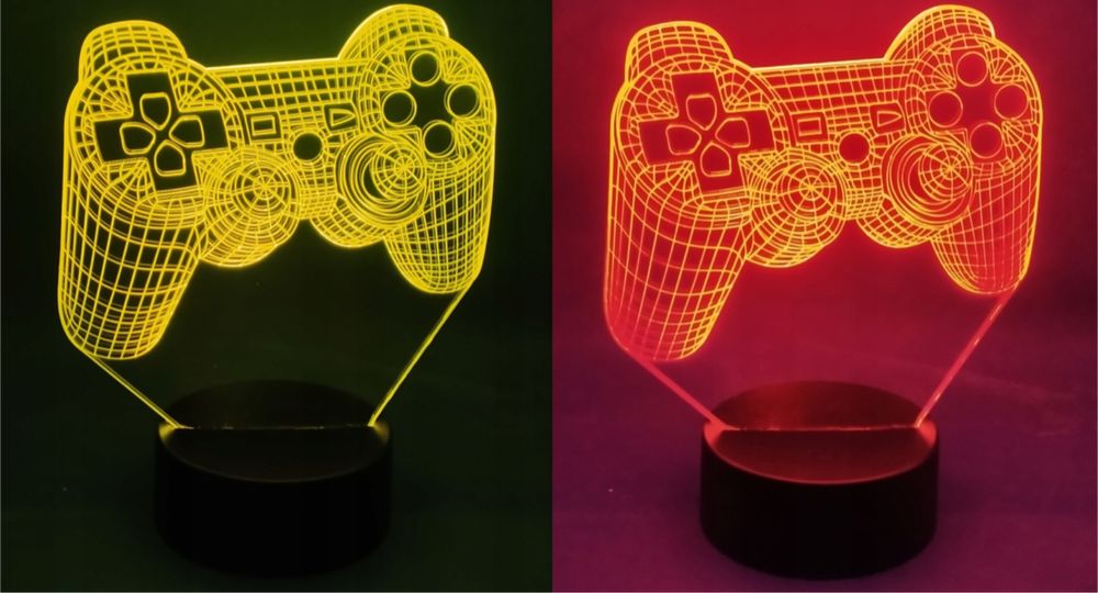 Lampka nocna 3D LED pad do playstation 4