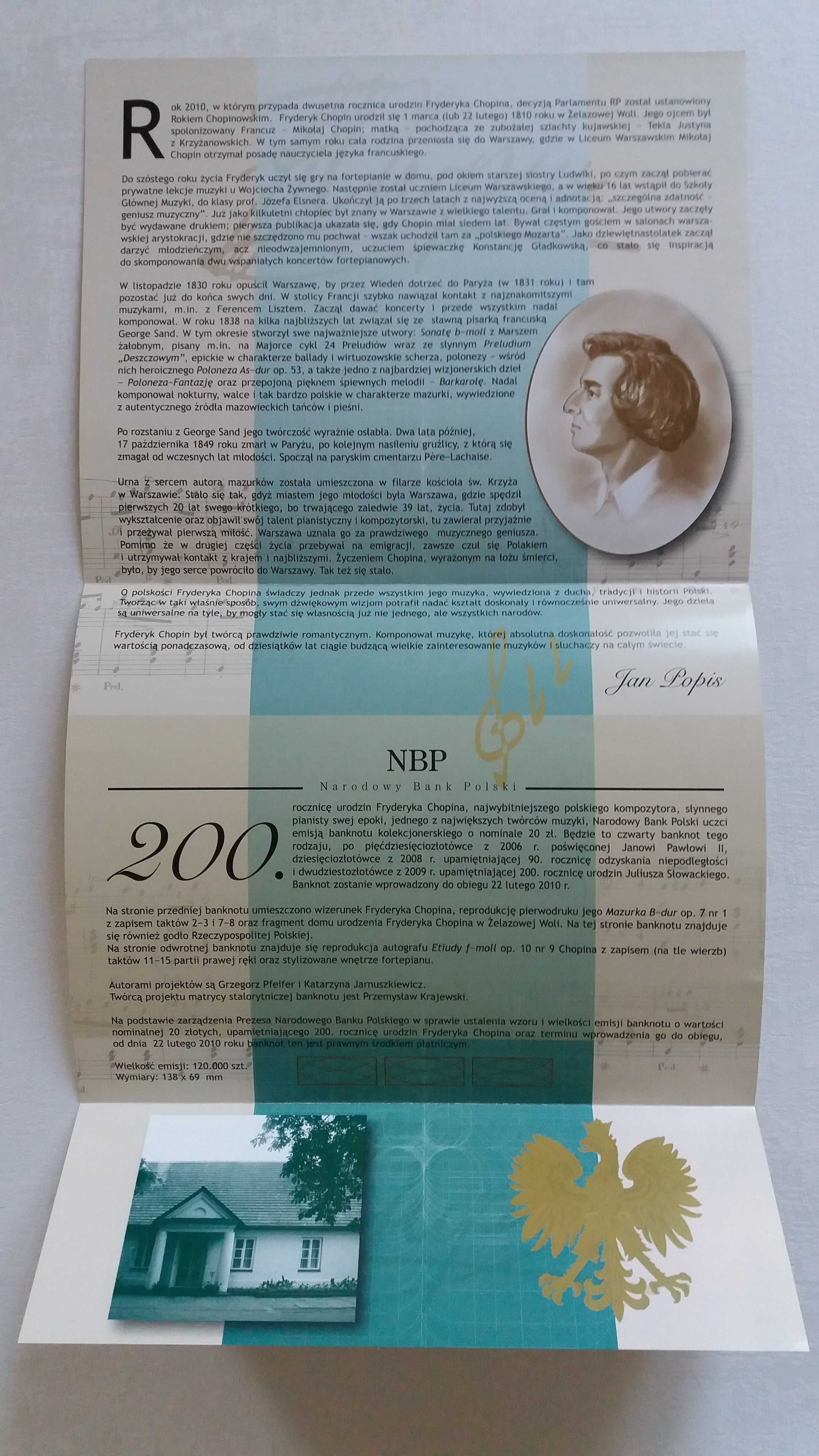 Banknoty kolekcjonerskie NBP, stan idealny - najtańszy komplet