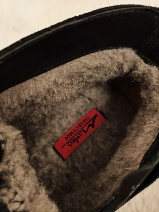 Nowe zamszowe zimowe buty r.46, bardzo wysoka jakość