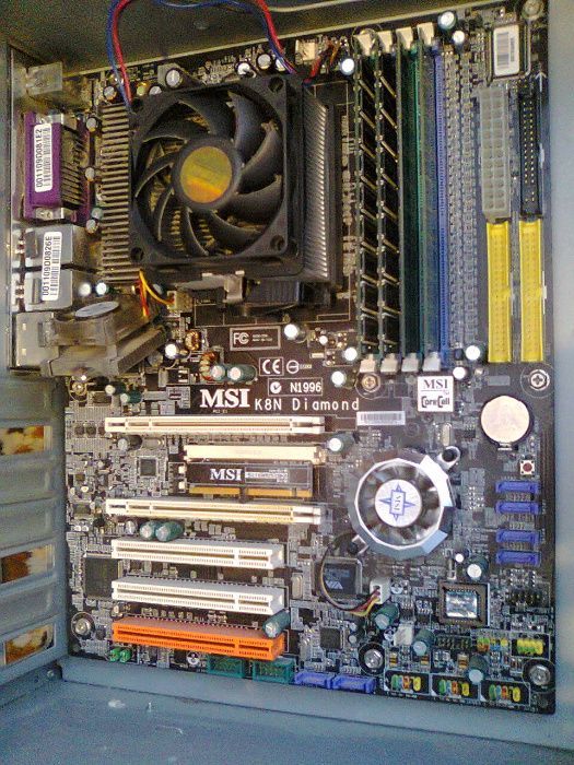 Płyta główna MSI K8N DIAMOND procesor AMD 3200+ Kingstone DDR 4