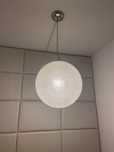 Zyrandol lampa sufitowa okragla krysztalki biala