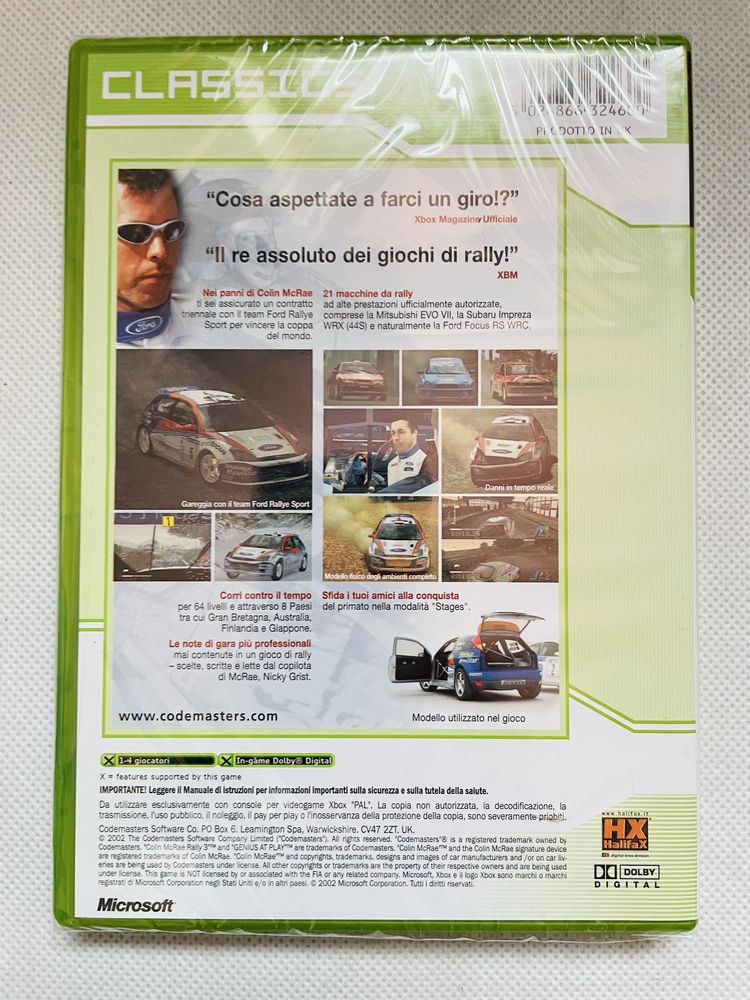 Gra Colin Mcrae Rally 3 Xbox Classics Nowa!