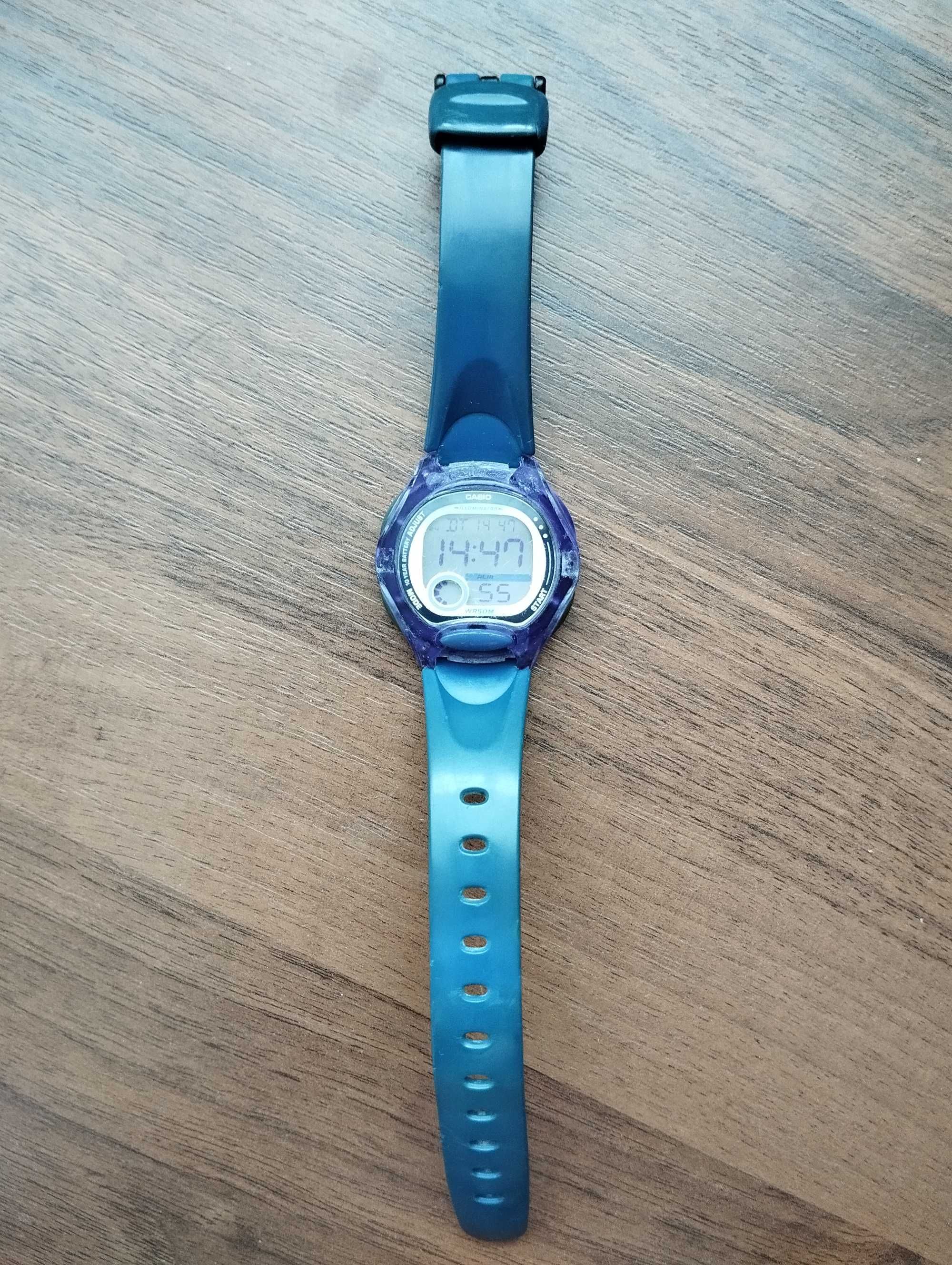 Детские водонепроницаемые часы Casio LW-200 синие