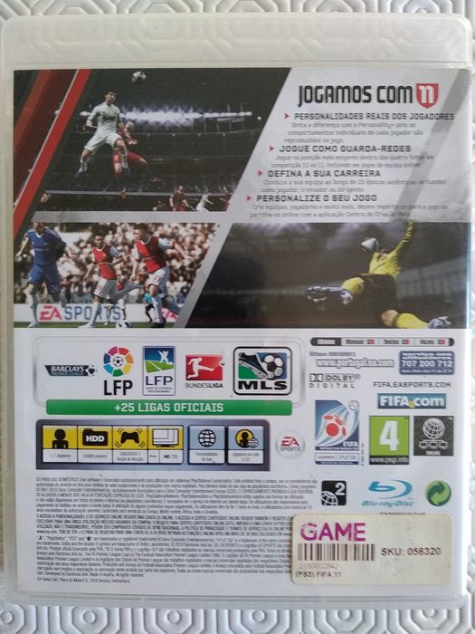 Jogo FIFA 11 impecável