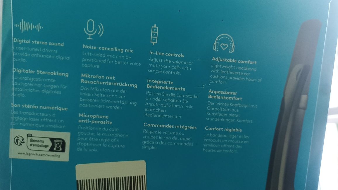 Наушники Logitech, для call centre, операторов, дротовые,