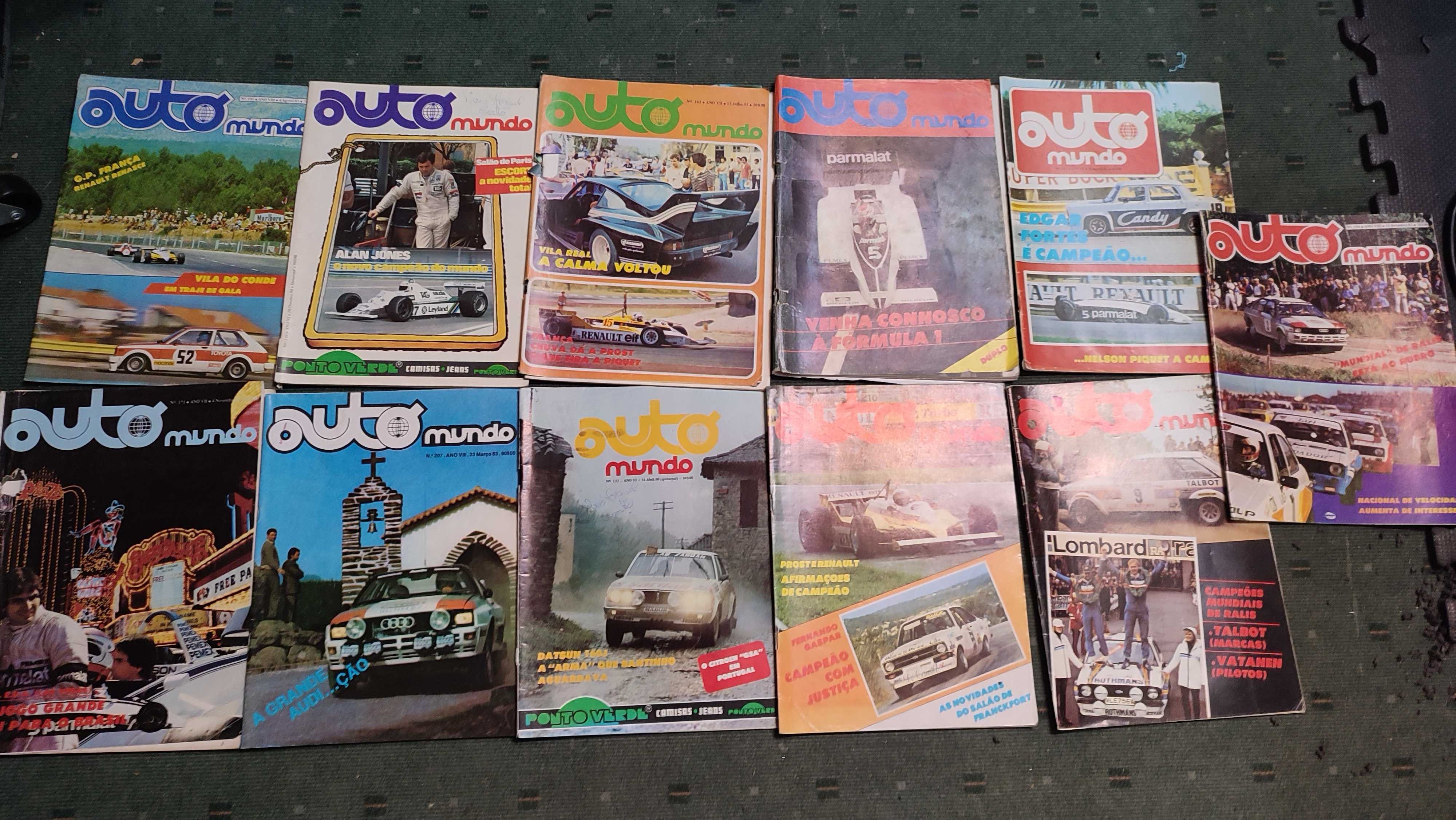 Automobilismo  - 31 Revistas Auto Mundo - Anos 80