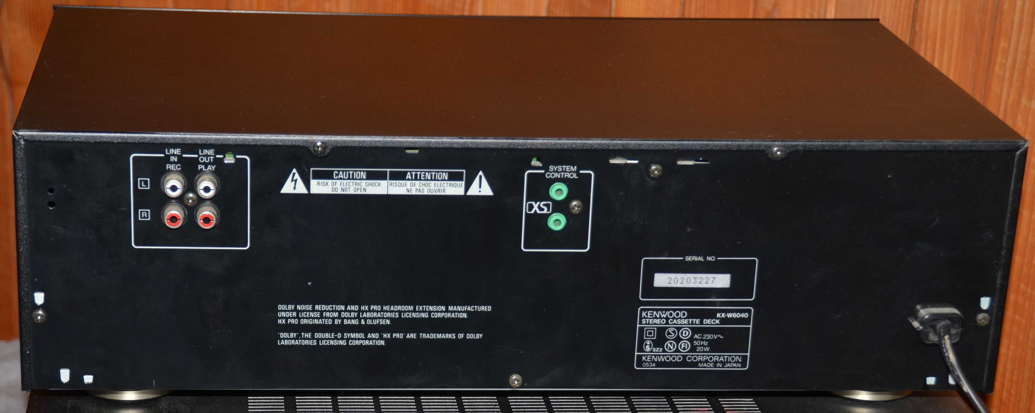 Kenwood KX-W6040 Magnetofon dwukasetowy Dolby B C Autorewers