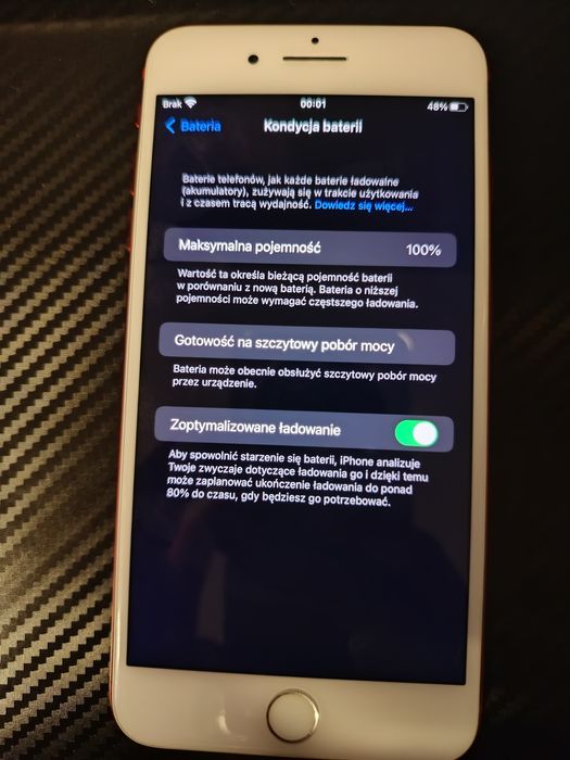 Iphone 7 Plus Red 256gb bateria 100%