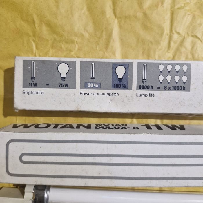 Świetlówka kompaktowa Wotan Dulux S 11W G23, nowa, oryginalna