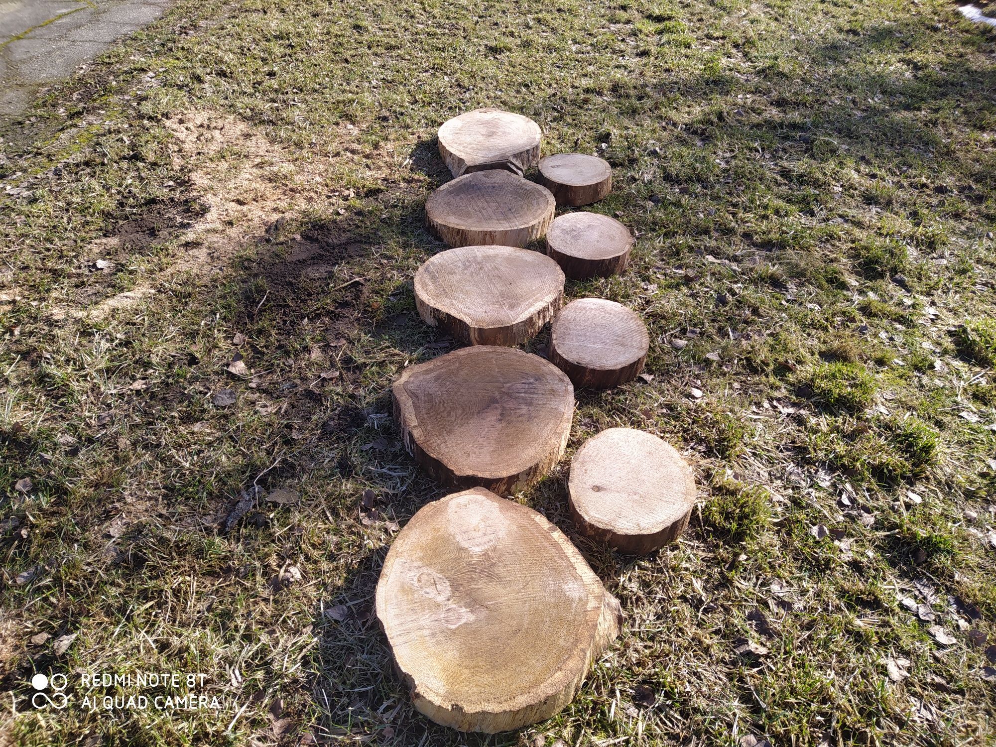 Plaster dębu dębowy stolik ścieżka taras stopień