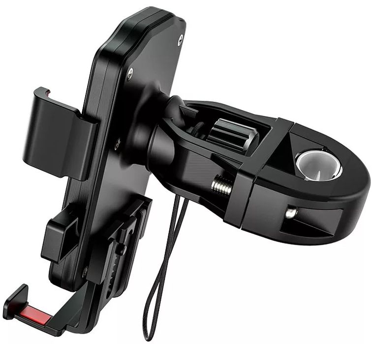 Надійний вело/мото тримач з автозатисканням Hoco CA73 (6.7 дюйма) Red