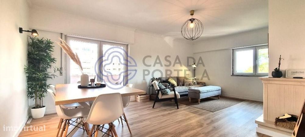 Apartamento T3 renovado, com 103m2,vista desafogada, condomínio organi