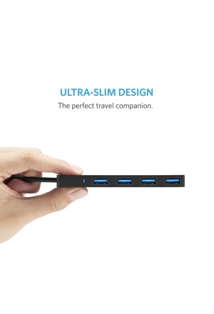 USB-hub Anker 4-Port Ultra-Slim USB 3.0.