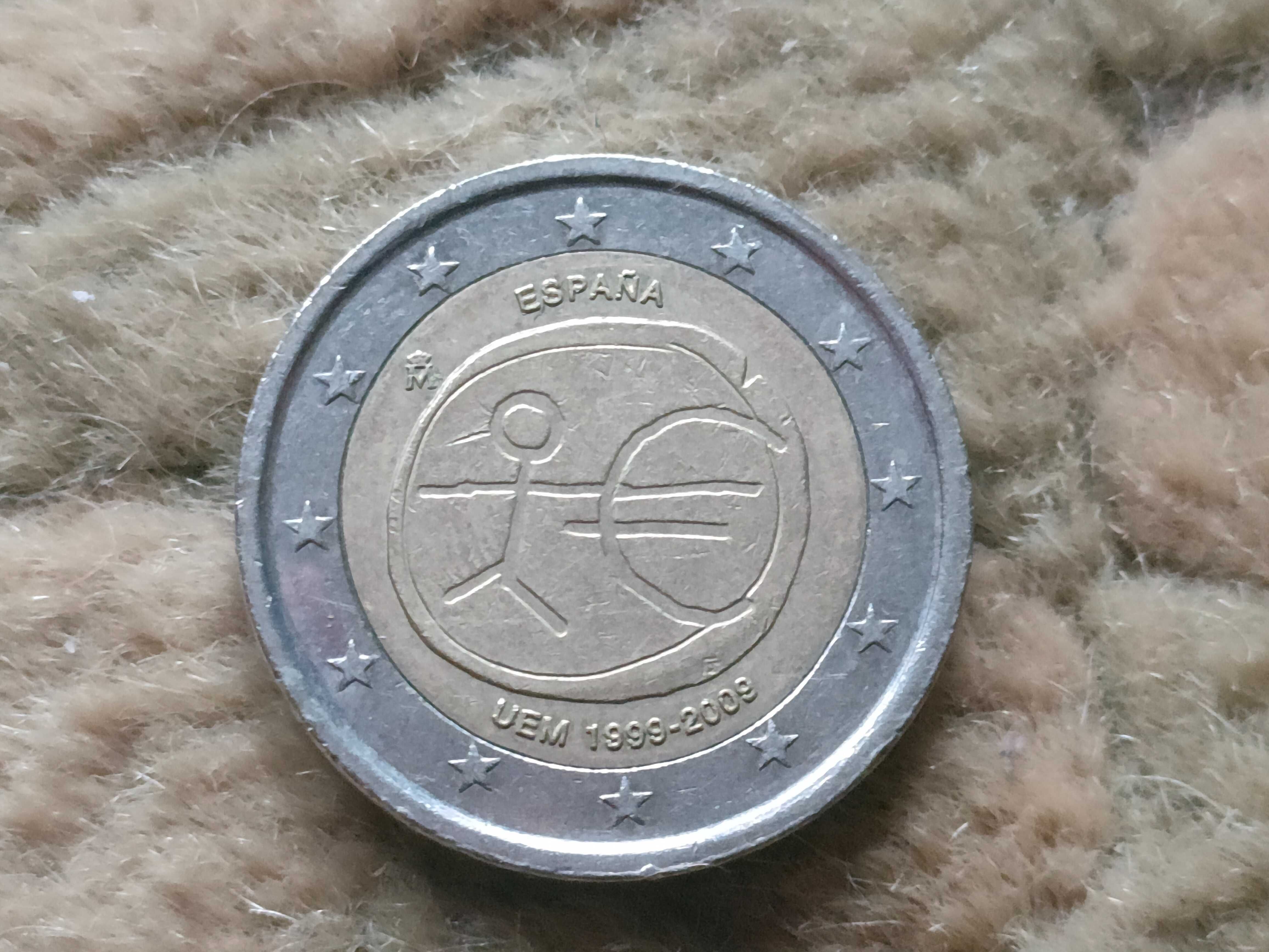 moeda de 2 euros espanhola rara