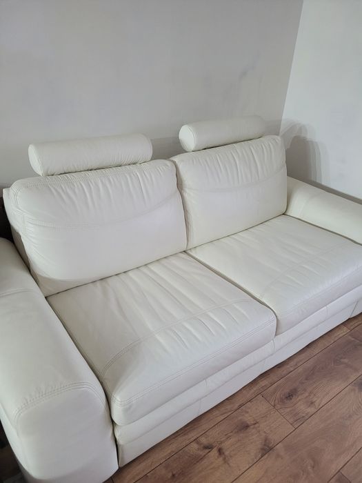 Kanapa skórzana z funkcją spania