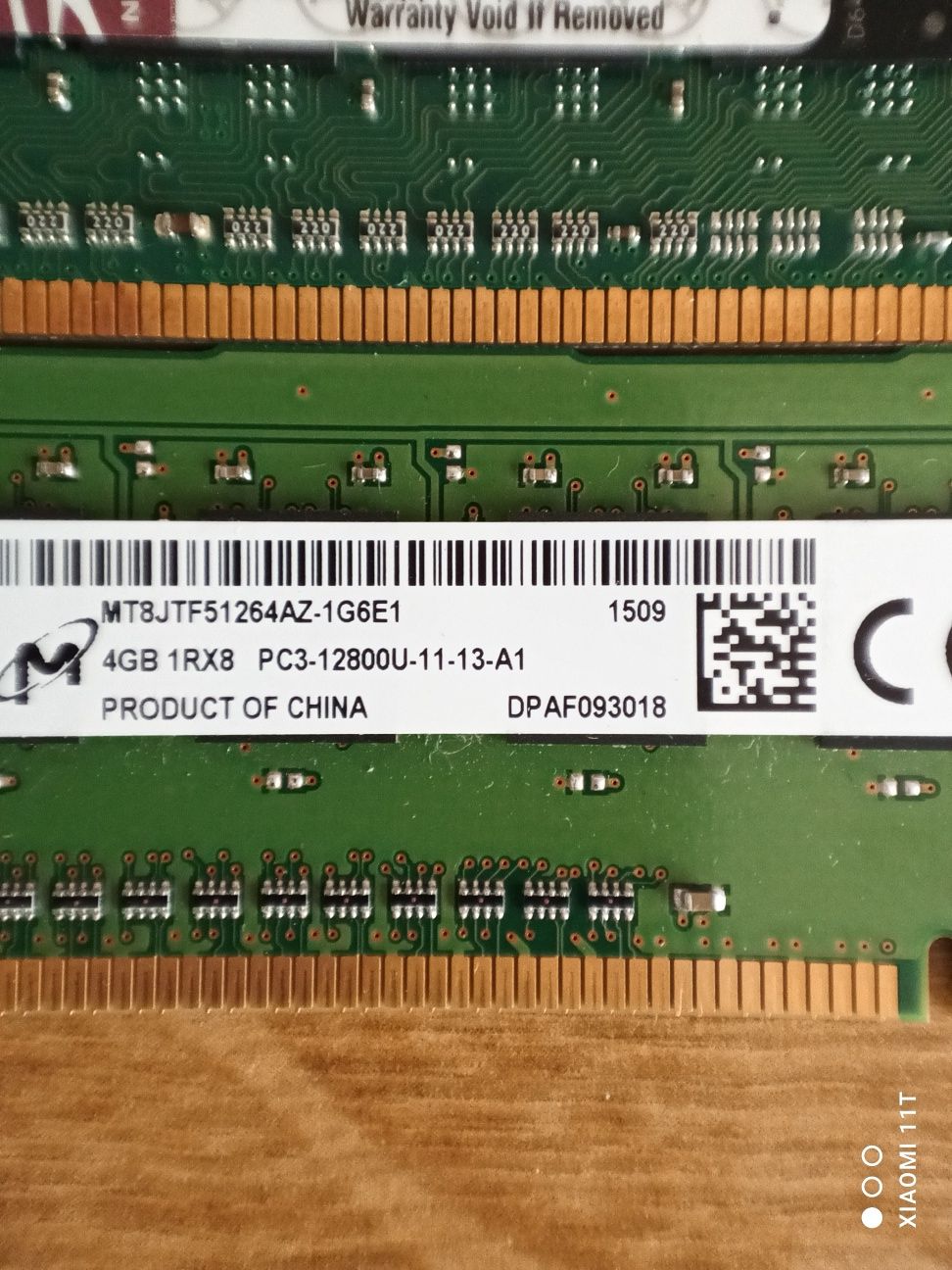 Pamięć RAM DDR3 12Gb 12800 + 1 GB DDR2