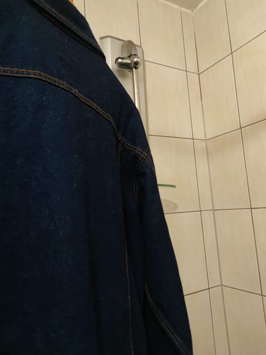 bluza kurtka XL  męska ciemny dark Jeans jeansowa long life quality XL