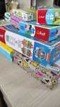 Duża paka gry i puzzle psi patrol, świnka Peppa, memory, angielski