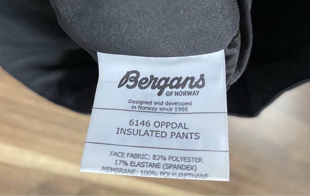 Bergans od Norway Oppdal spodnie narciarskie rozmiar S