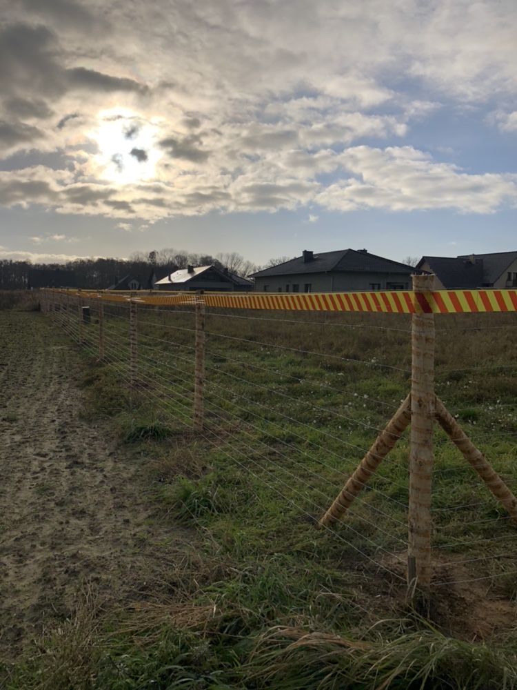 Ogrodzenie budowlane ogrodzenie tymczasowe siatka leśna stemple płot