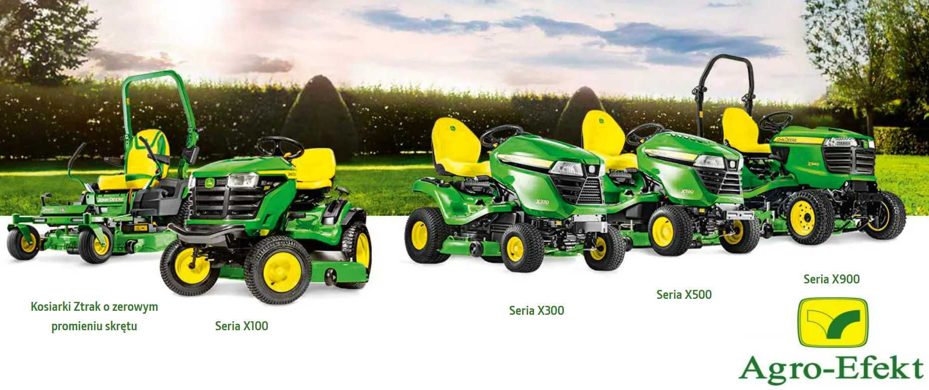 Kosiarka samojezdna John Deere x107,x117R,X147R,X167R,X350R AGRO-EFEKT