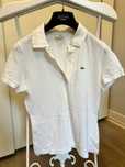 Lacoste polo tshirt biały rozmiar 38 S M markowa